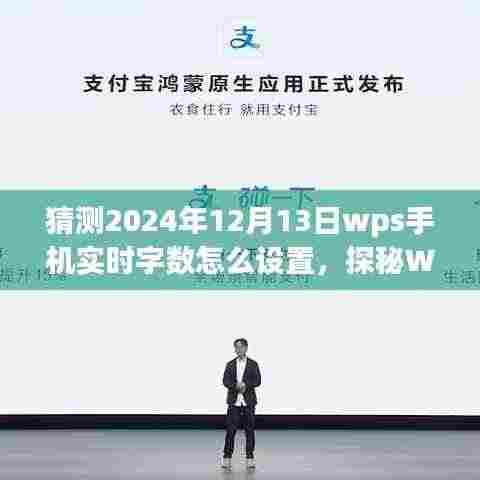 探秘WPS手机实时字数设置之旅，与自然美景共舞，内心平静的设置指南（2024年12月13日版）