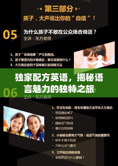 独家配方英语,揭秘语言魅力的独特之旅