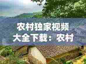农村独家视频大全下载:农村视频排行榜