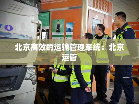 北京高效的运输管理系统:北京 运管