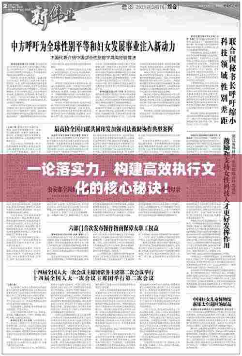 一论落实力，构建高效执行文化的核心秘诀！