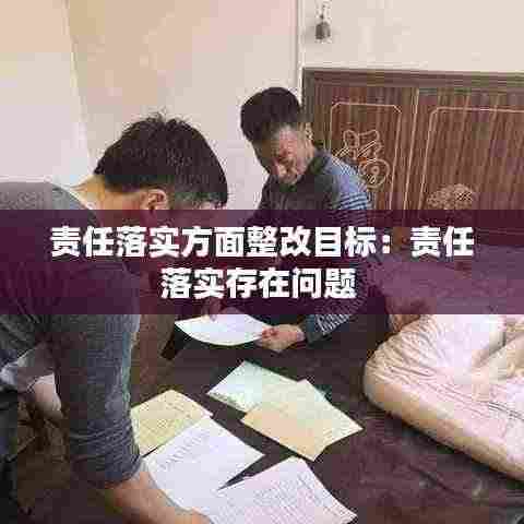 责任落实方面整改目标：责任落实存在问题 