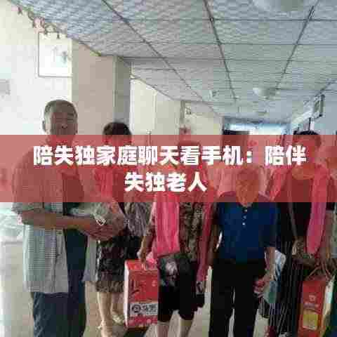 陪失独家庭聊天看手机:陪伴失独老人