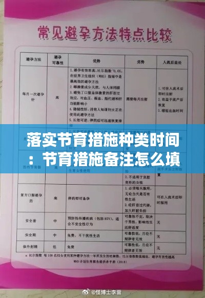 落实节育措施种类时间：节育措施备注怎么填 