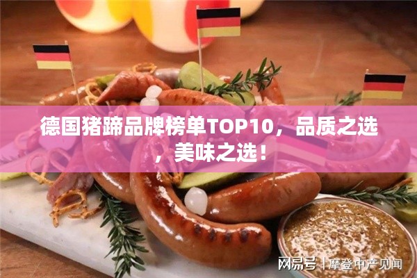 德国猪蹄品牌榜单TOP10,品质之选,美味之选!