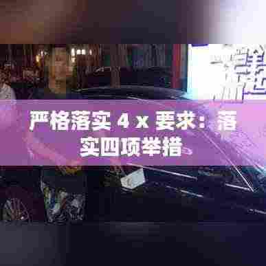 严格落实 4 x 要求：落实四项举措 