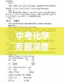 中考化学专题深度解析与备考策略,掌握核心知识,助力高效备考