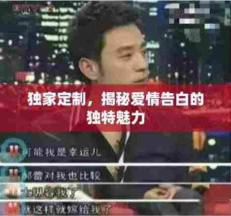 独家定制,揭秘爱情告白的独特魅力