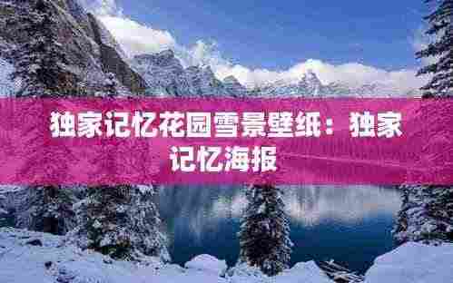独家记忆花园雪景壁纸:独家记忆海报