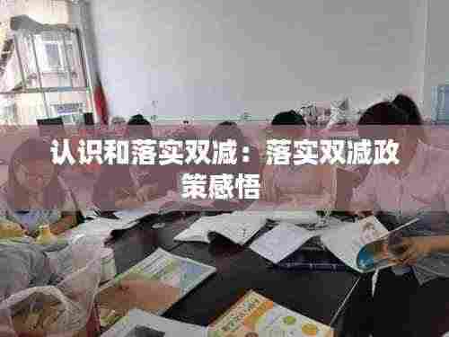 认识和落实双减：落实双减政策感悟 