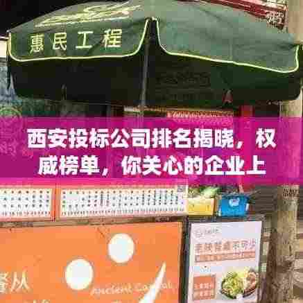 西安投标公司排名揭晓，权威榜单，你关心的企业上榜了吗？