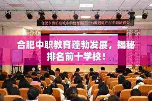 合肥中职教育蓬勃发展,揭秘排名前十学校!