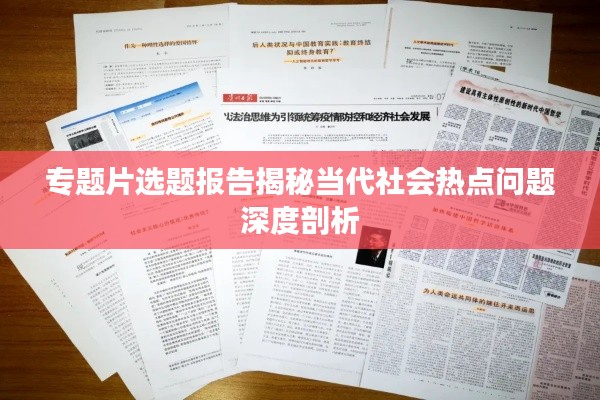 专题片选题报告揭秘当代社会热点问题深度剖析