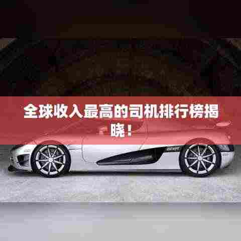 全球收入最高的司机排行榜揭晓!